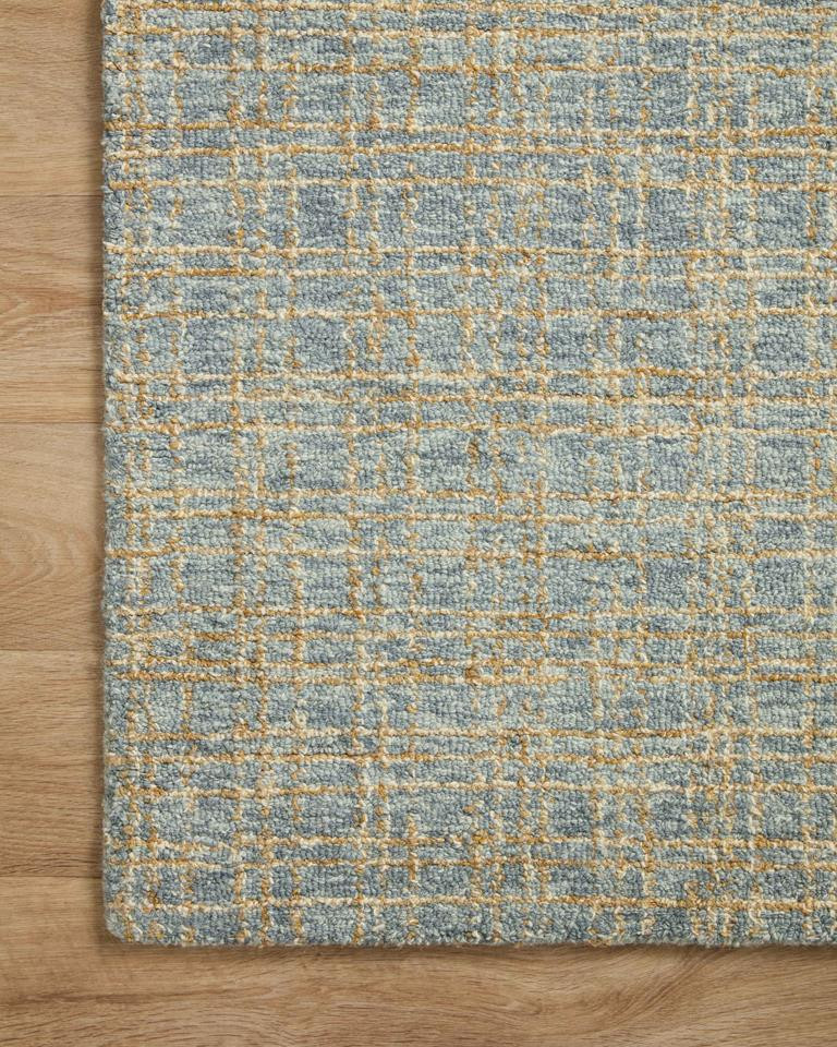 Polly POL-03 Blue Sand Area Rug Corner
