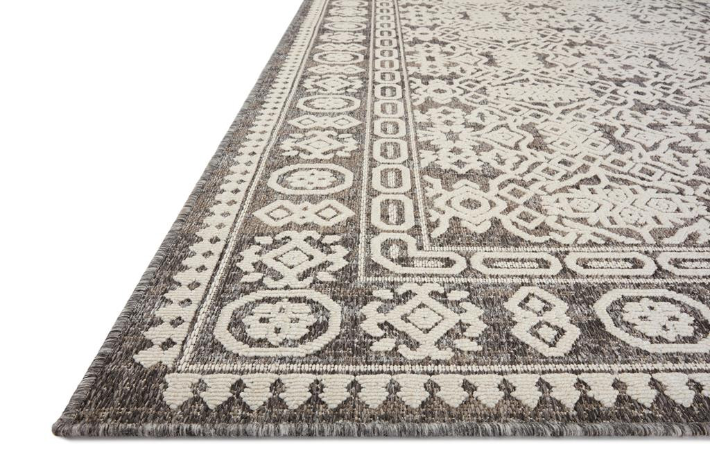 Loloi II Rainier RAI-02 Pebble Ivory Area Rug Angle