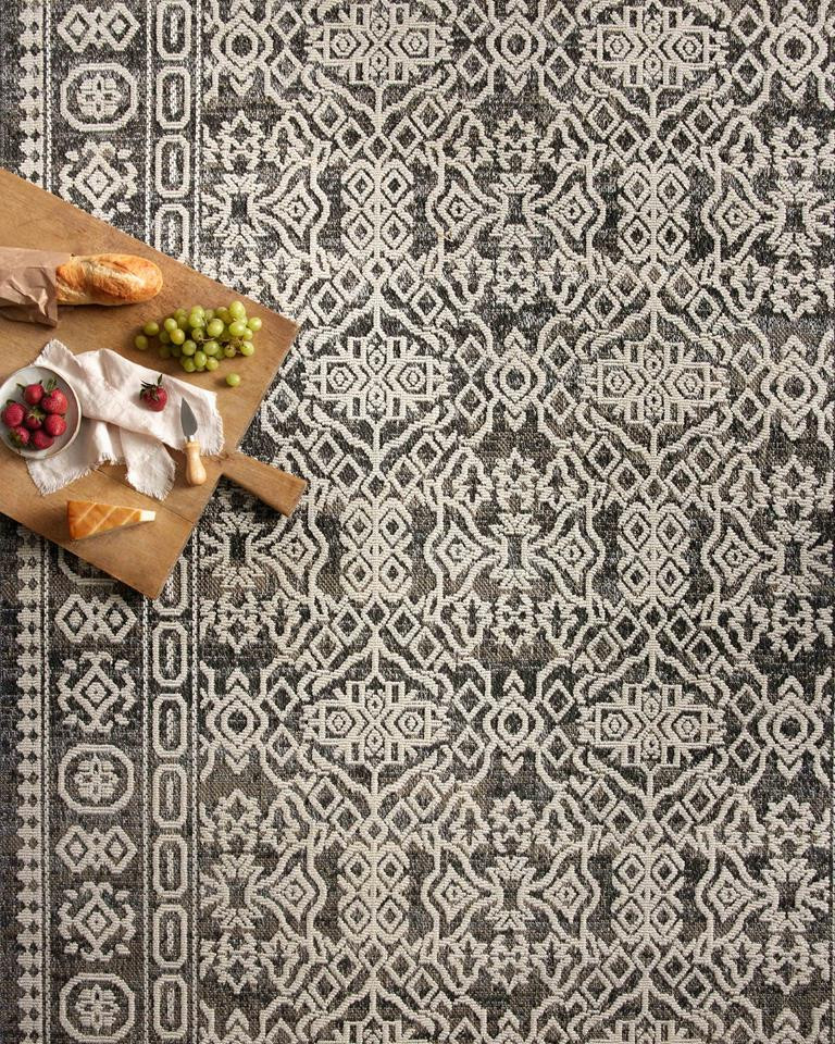 Loloi II Rainier RAI-02 Pebble Ivory Area Rug Lifestyle Scene