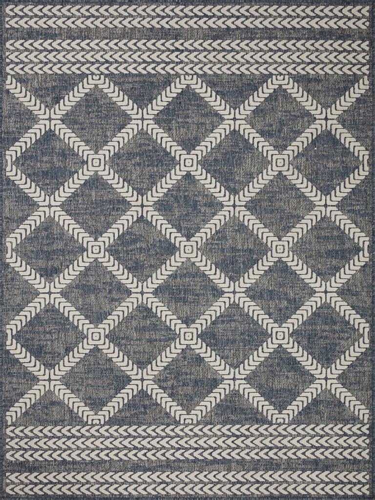 Loloi II Rainier RAI-05 Denim Ivory Area Rug