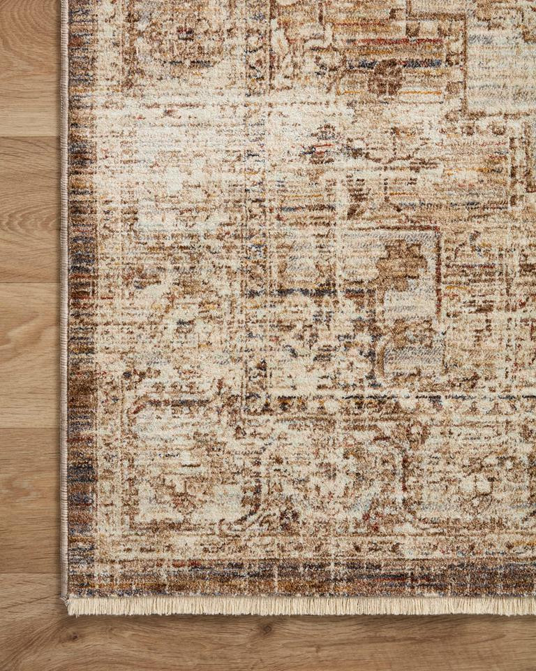 Loloi II Sorrento SOR-03 Mocha Multi Area Rug Corner