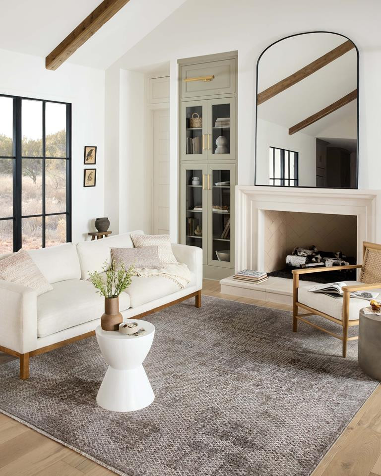 루루 Chris Loves Julia × Loloi Louisa Oatmeal / Slate Rug | Amethyst Home