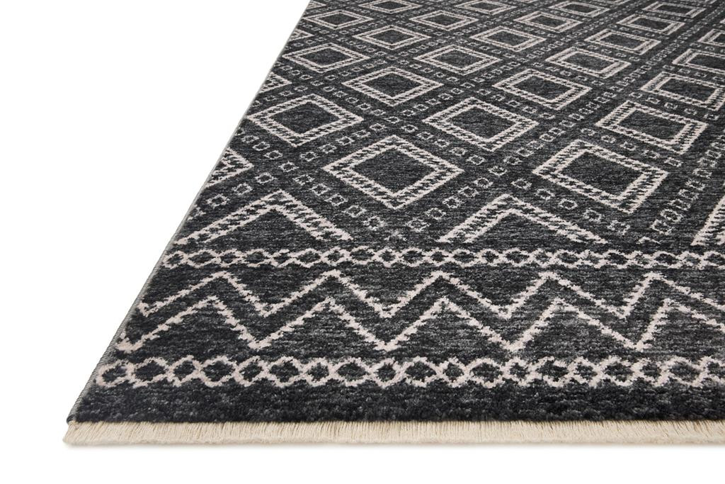 Loloi II Vance VAN-05 Charcoal Dove Area Rug Angle