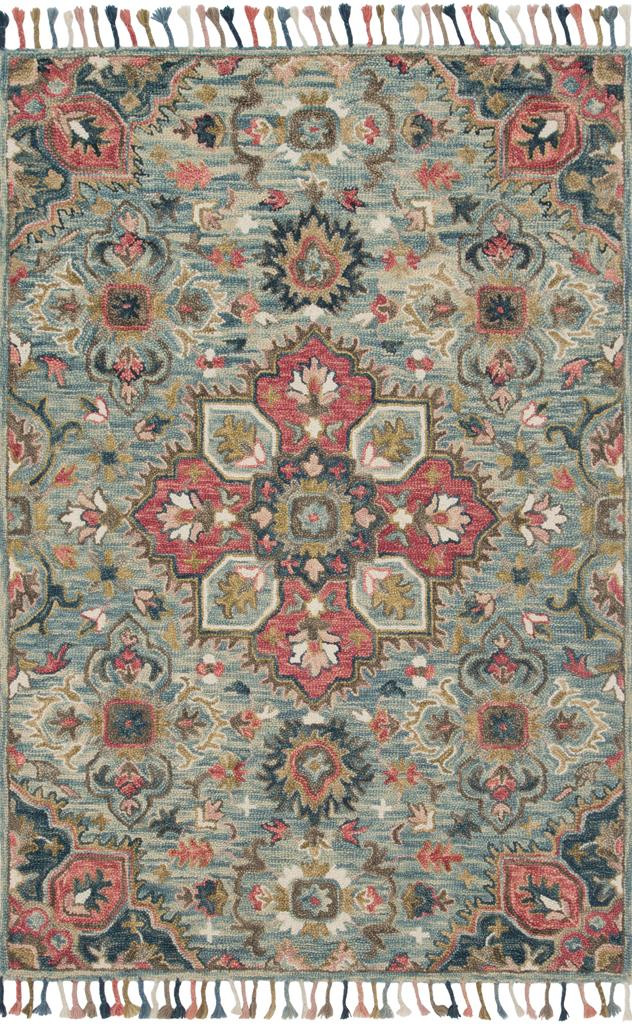 Loloi Zharah ZR-13 Light Blue Multi Area Rug | Carpetmart.com