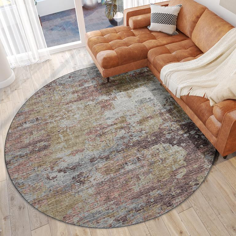 Dalyn Camberly CM4 Primrose Round Area Rug Room Scene