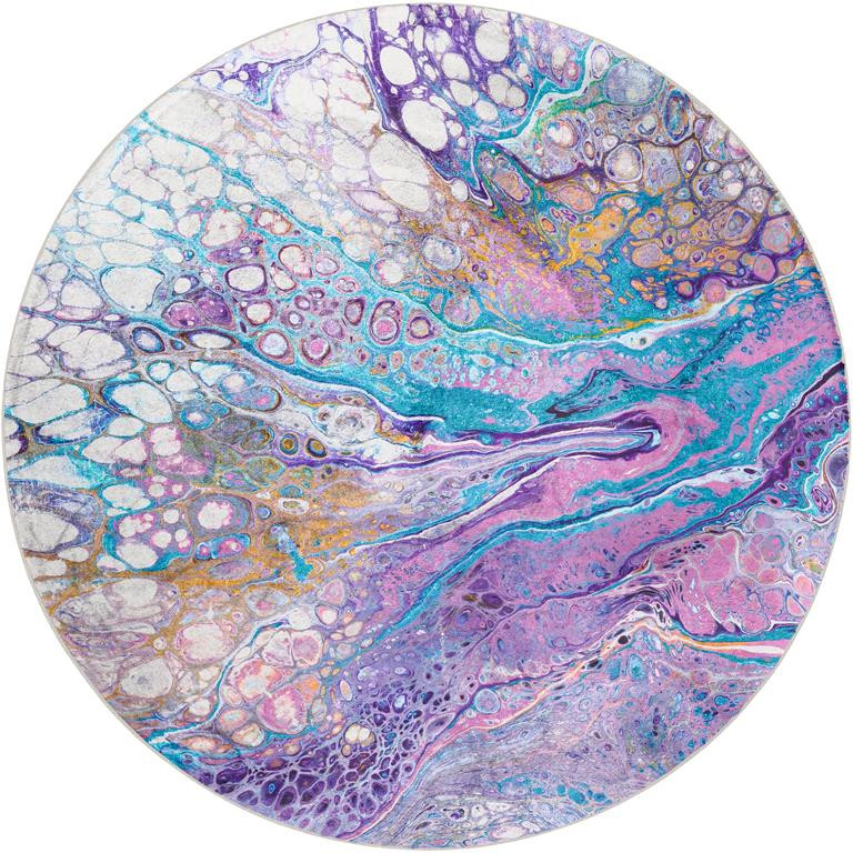 Dalyn Kikiamo KK19 Lavender Round Area Rug