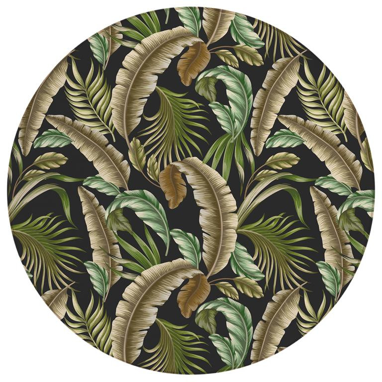 Dalyn Tropics TC1 Black Round Area Rug