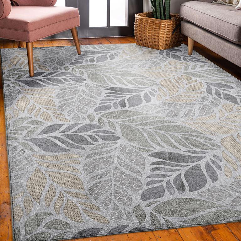 Dalyn Tropics TC3 Grey Area Rug Room Scene