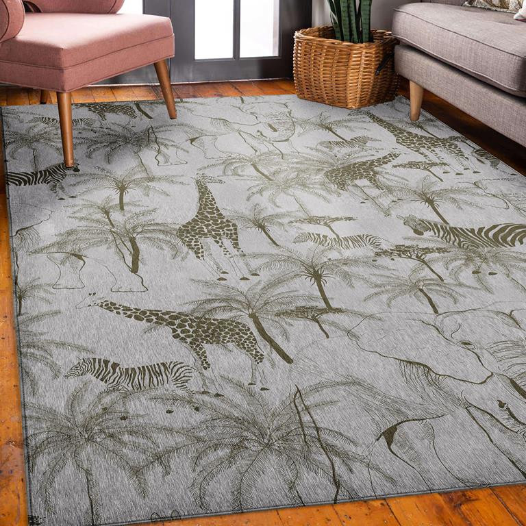 Dalyn Tropics TC7 Grey Area Rug Room Scene