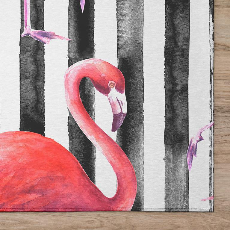 Dalyn Tropics TC9 Black Area Rug Corner