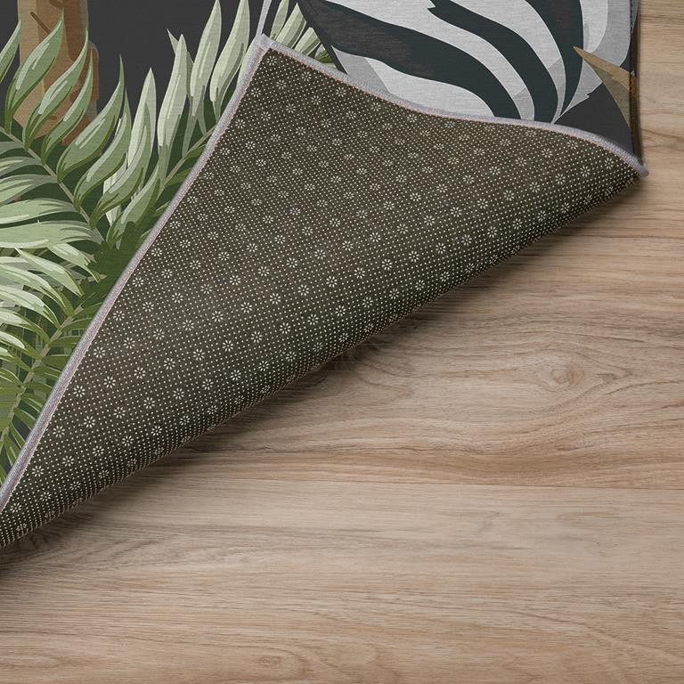 Dalyn Tropics TC13 Black Area Rug Backing