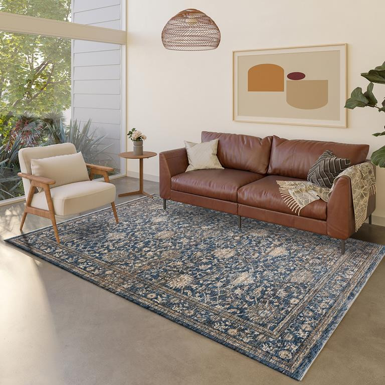 Dalyn Yarra YA1 Navy Area Rug - Carpet & Tile Mart