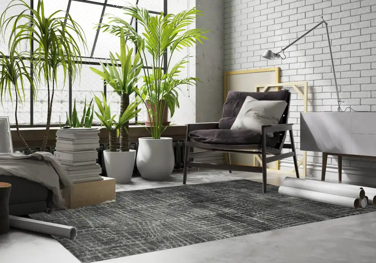 Kas Hue 4716 Grey Universe Area Rug Room Scene