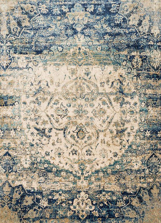 Loloi Anastasia AF-06 Blue/Ivory Area Rug - Carpet & Tile Mart