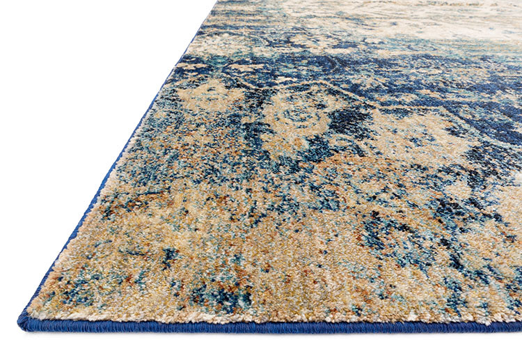 Loloi Anastasia AF-06 Blue/Ivory Area Rug Angle