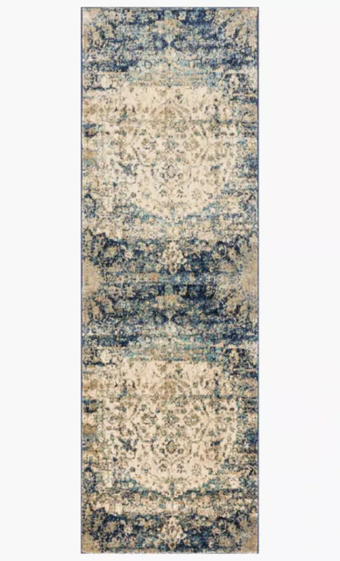 Loloi Anastasia AF-06 Blue/Ivory Area Rug Runner
