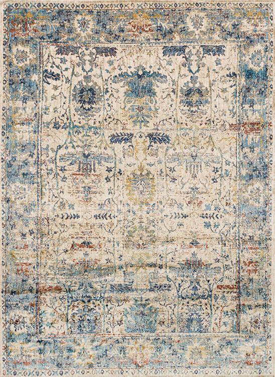 Loloi Anastasia AF-07 Sand/Light Blue Area Rug