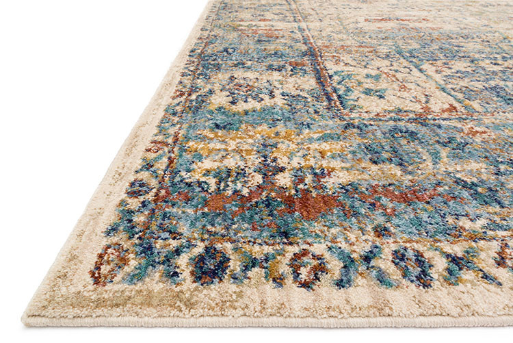 Loloi Anastasia AF-07 Sand/Light Blue Area Rug Angle