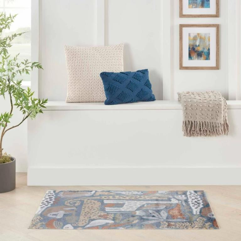 Nourison Astra Machine Washable ASW01 Multi Area Rug - Carpet