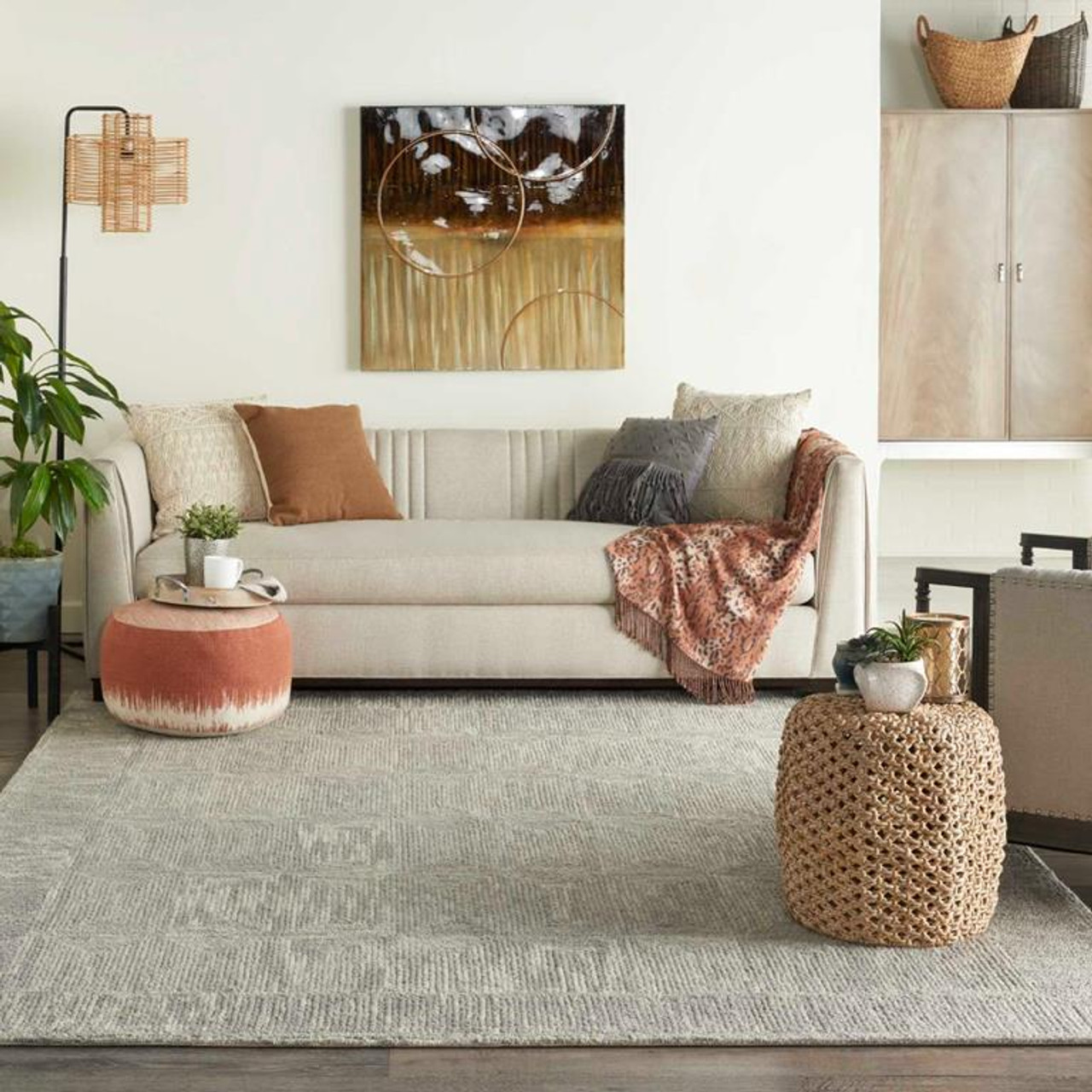 Nourison Colorado CLR04 Grey Area Rug Room Scene