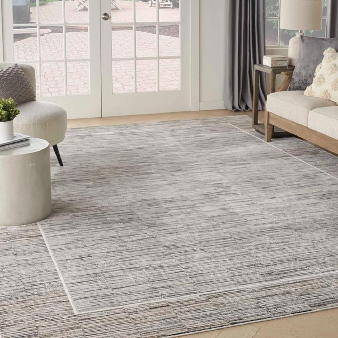 Nourison Desire DSR02 Charcoal Grey Area Rug
