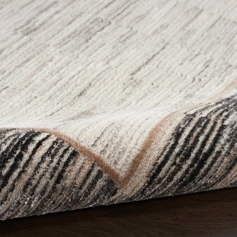 Nourison Desire DSR02 Grey Black Rug Texture