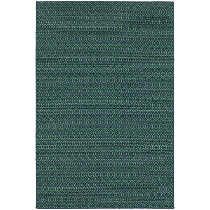 Meridian 1634Q Navy/ Green Area Rug by Oriental Weavers CarpetMart