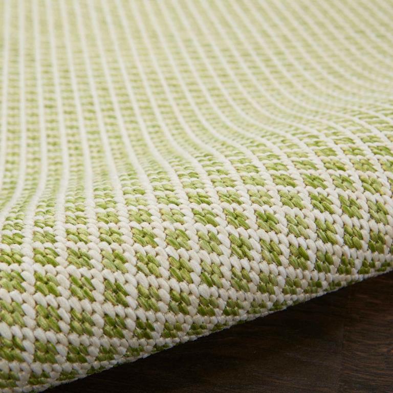 Nourison Courtyard COU01 Ivory Green Area Rug Texture