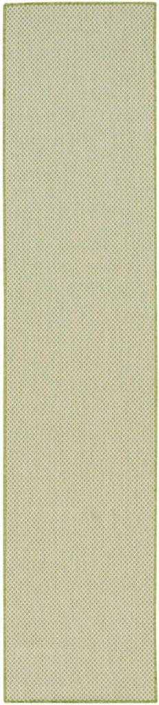 Nourison Courtyard COU01 Ivory Green 2x8 Runner