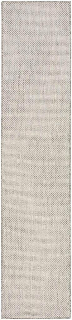 Nourison Courtyard COU01 Ivory Silver 2x8 Runner