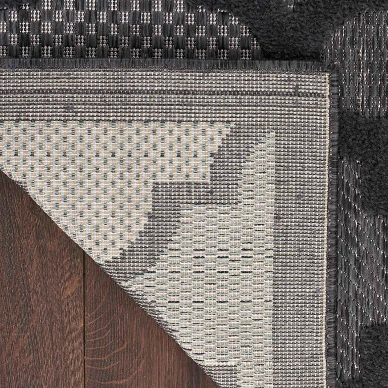 Nourison Easy Care NES01 Charcoal Black Area Rug |Carpetmart.com