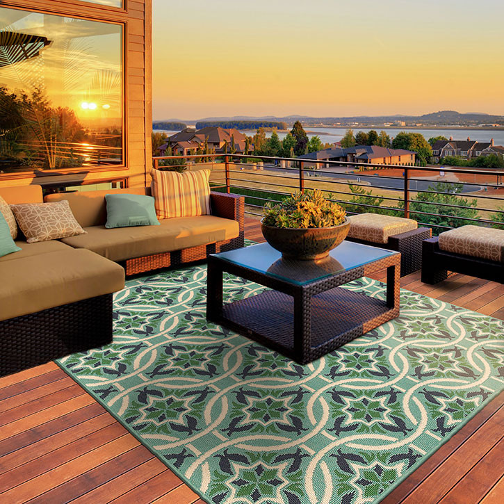 Meridian 5868L Blue/ Green Area Rug by Oriental Weavers - Carpet