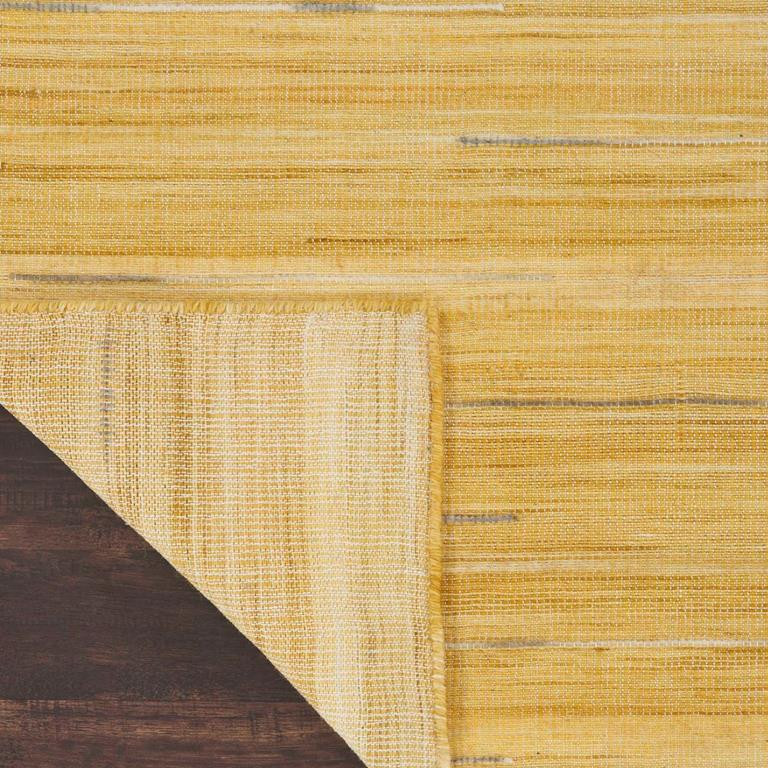 Nourison Interweave IWV01 Yellow Area Rug Back