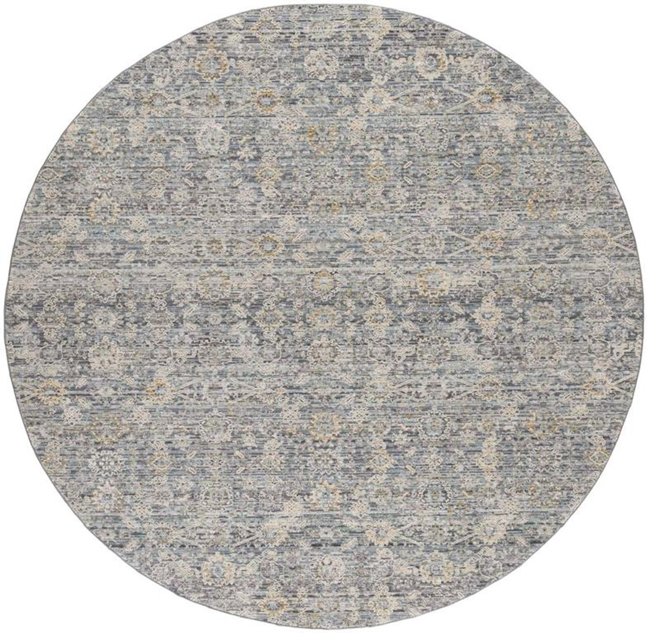 Nourison Lynx LNX08 Charcoal 8x8 Round Area Rug