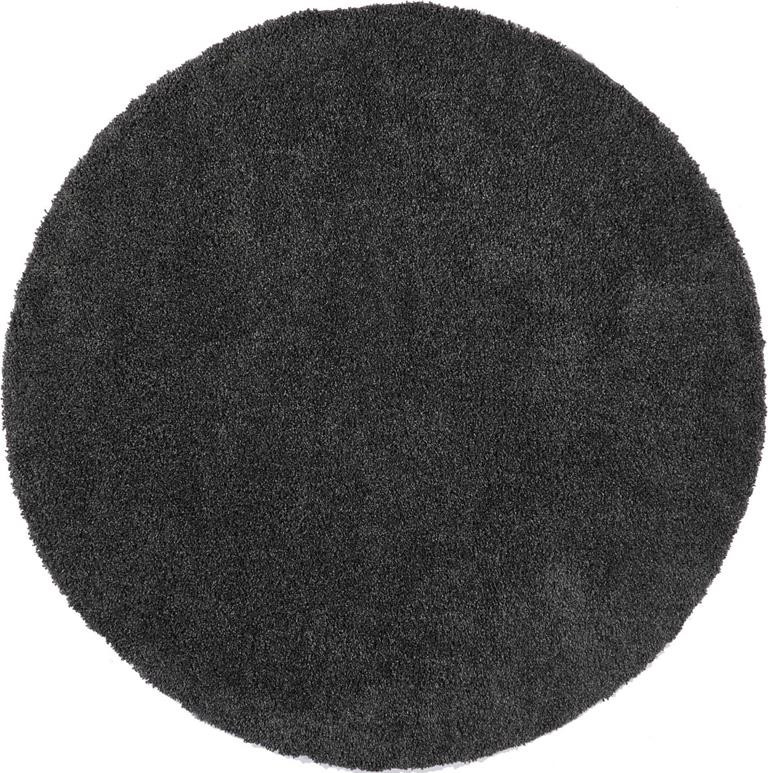 Nourison Malibu Shag MSG01 Dark Grey Round Area Rug