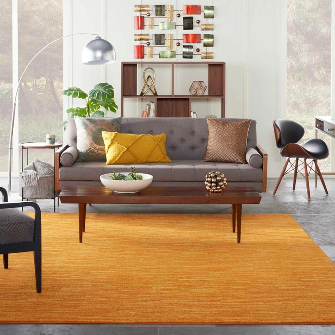 Nourison Essentials NRE01 Sunburst 8x10 Rug in Room