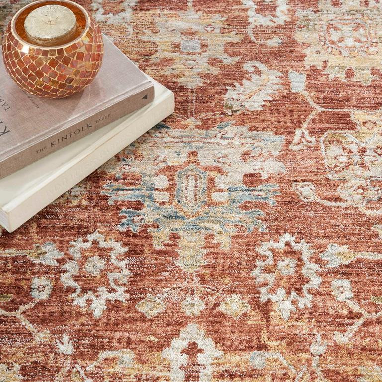 Nourison Sahar SHR02 Rust Area Rug | Carpetmart.com - Carpet