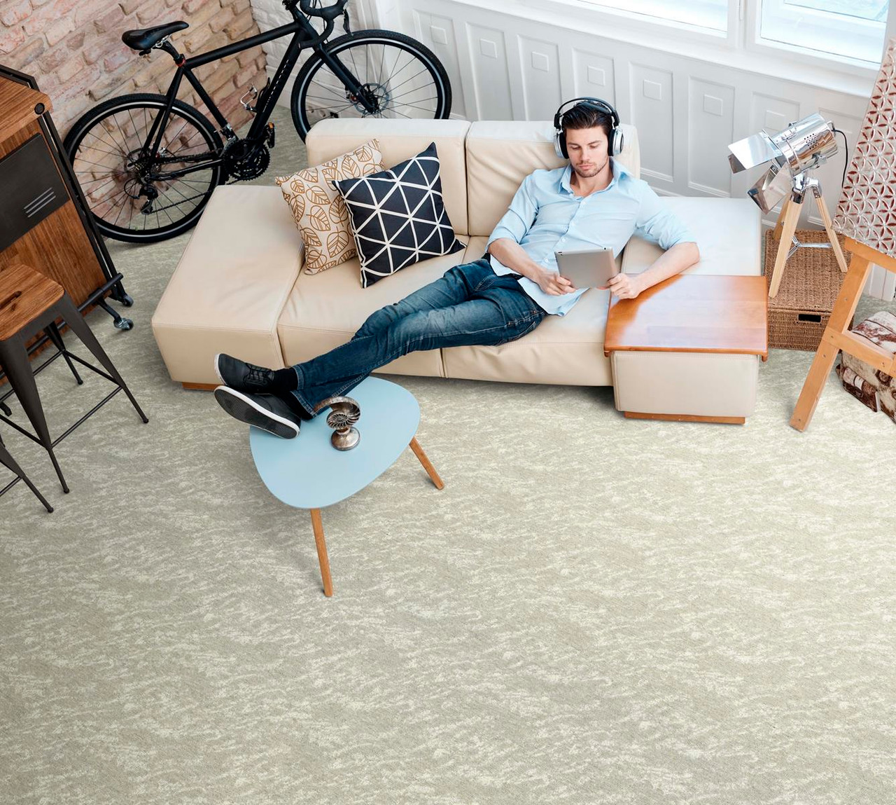 Kaleen Broadloom Carrera CAR-75 Grey Room Scene