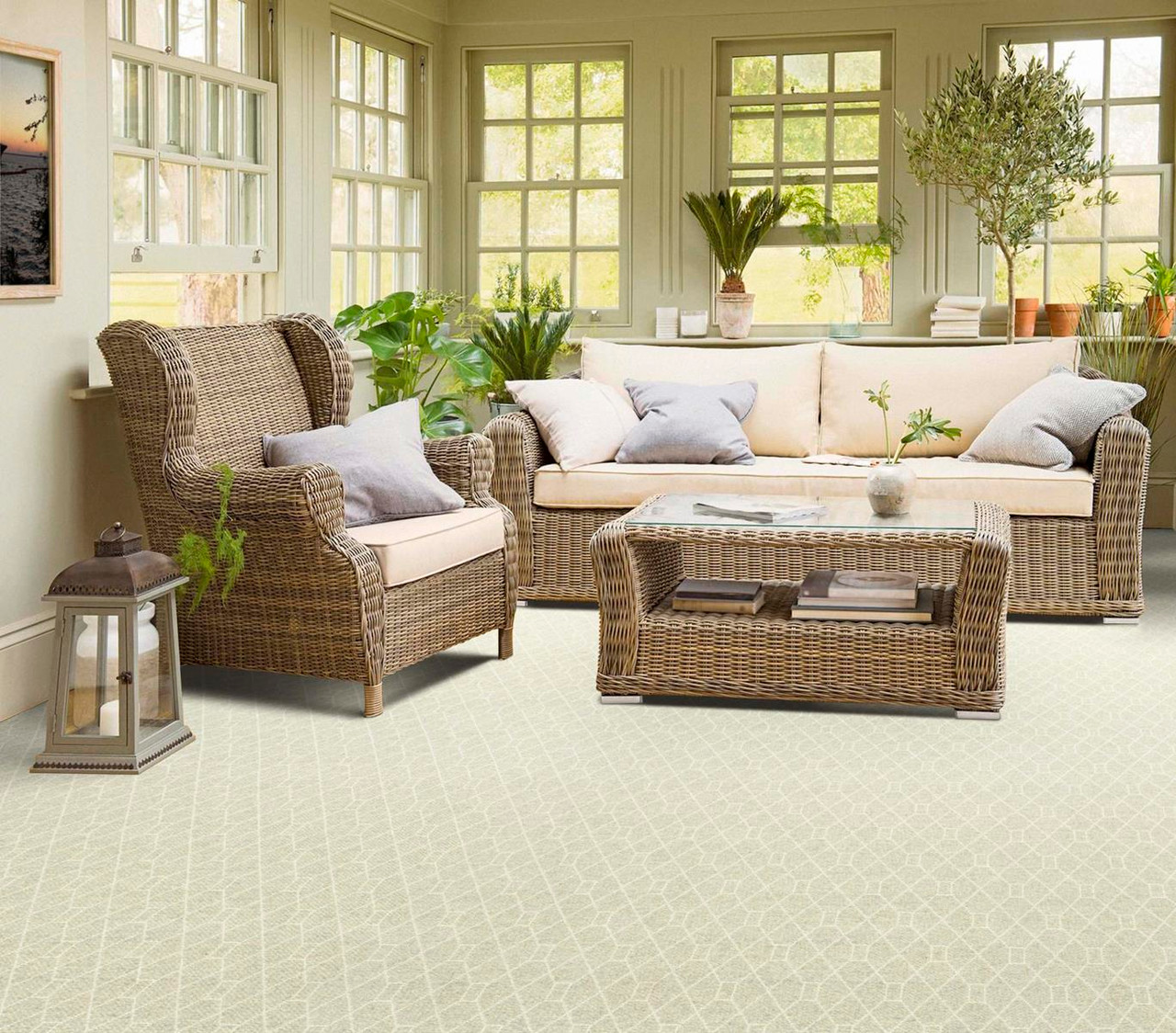 Kaleen Broadloom Norman Island NOI-77 Silver Room Scene