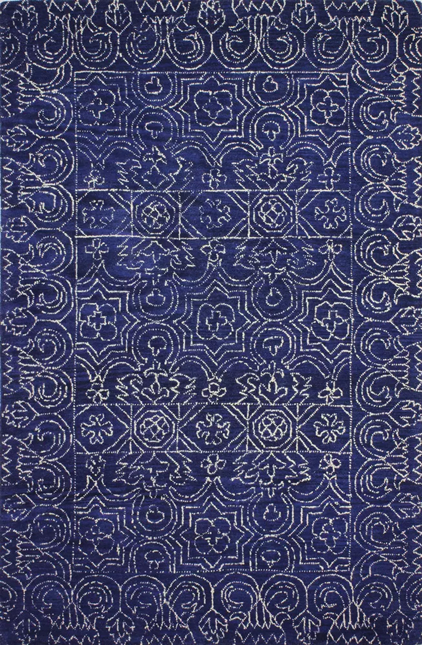 Bashian Venezia CL133 Fenwich Navy Area Rug Bashian Venezia CL133 Fenwich Navy Area Rug