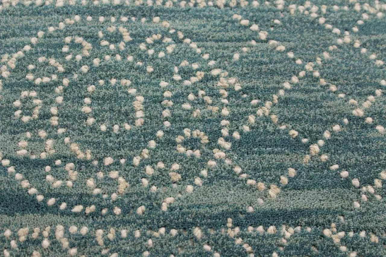 Bashian Venezia CL153 Eloise Teal Area Rug Close Up Bashian Venezia CL153 Eloise Teal Area Rug Close Up