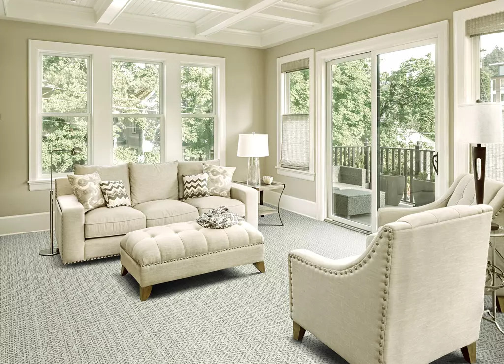 Kaleen Broadloom Necker Island NKI-77 Silver Area Rug Room Scene