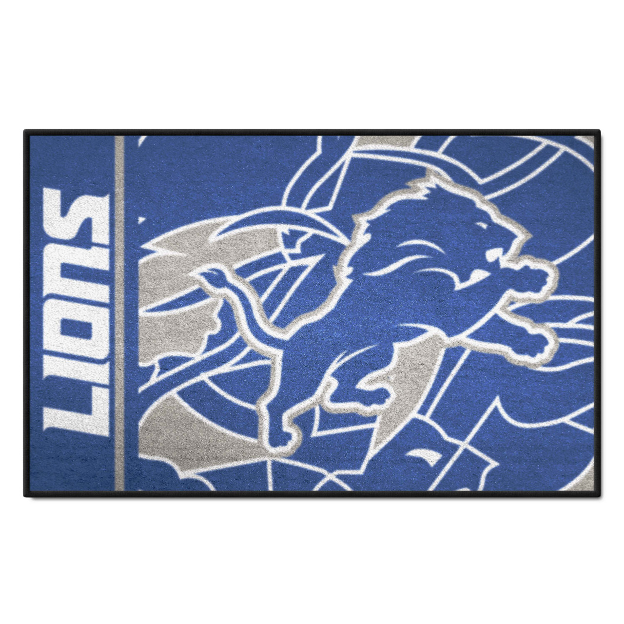 NFL Detroit Lions 1'7" X 2'6" Multicolor NFL x FIT Starter Mat 23265