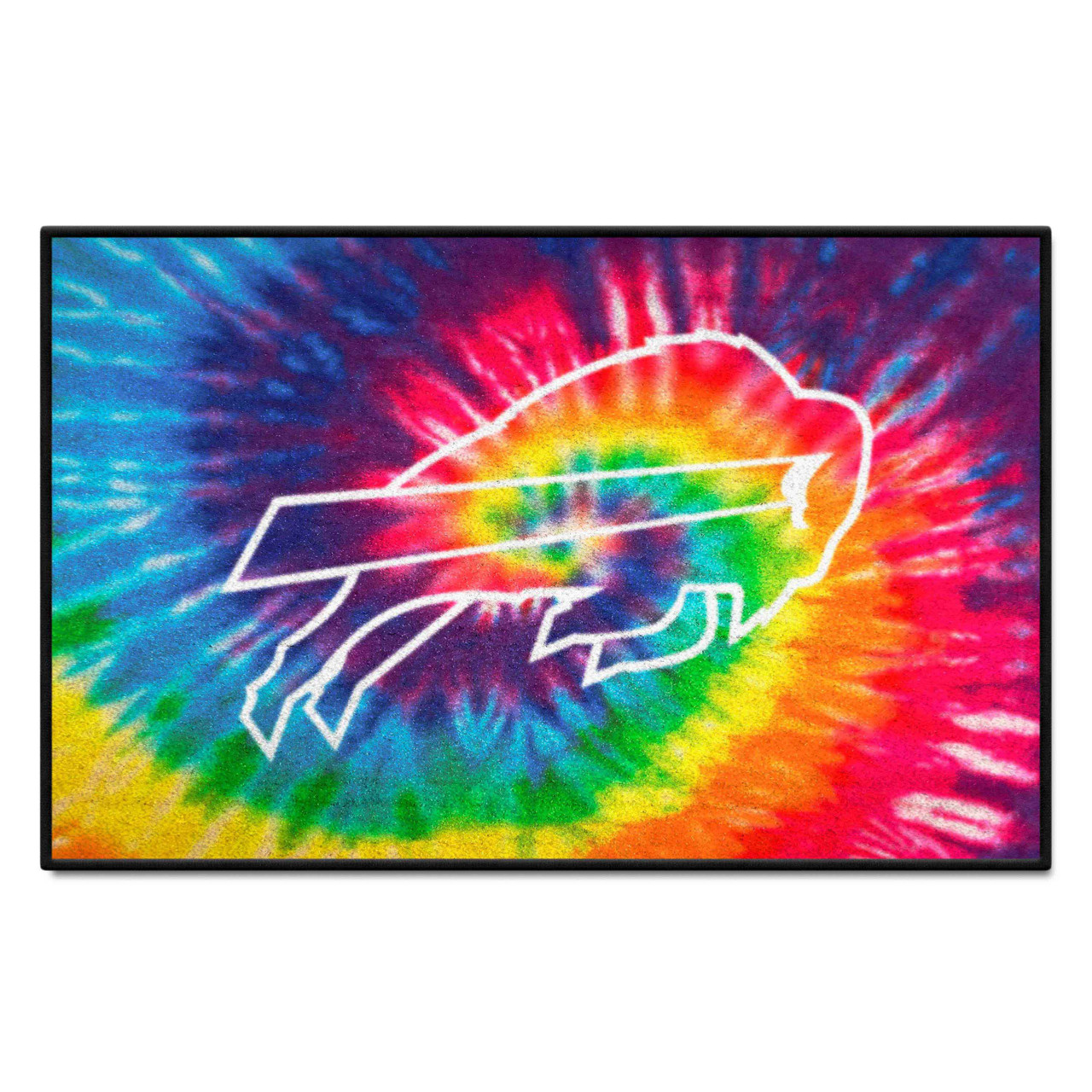 NFL Buffalo Bills 1'7" X 2'6" Tie Dye Starter Mat 34246 Carpetmart