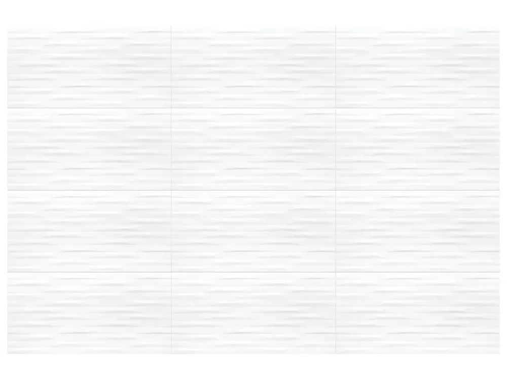 Mystical Modulation White 12" X 24" Glossy Ceramic Tile Carpetmart