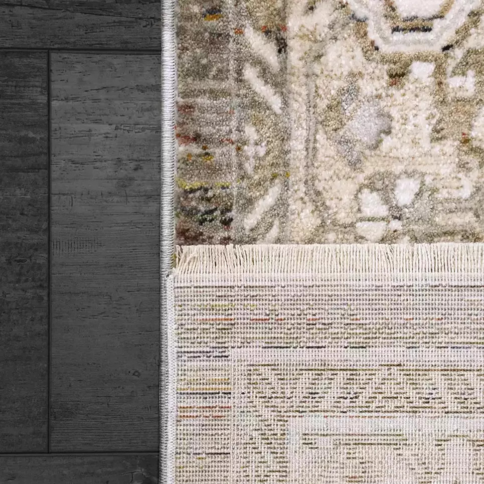 【ランプアイ】 Opera Coat Taupe Dynamic Rugs Octo 6901-199 Cream Multi Area Rug | Carpetmart.com
