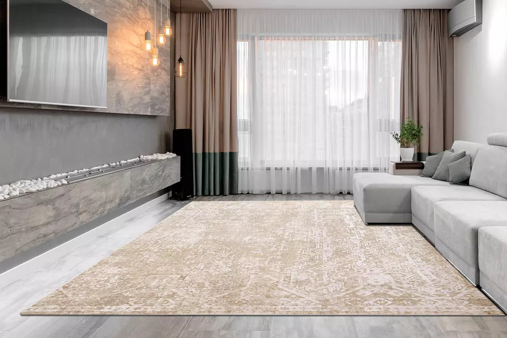 Dynamic Rugs Sahara 5972-890 Beige Grey Area Rug | Carpetmart.com
