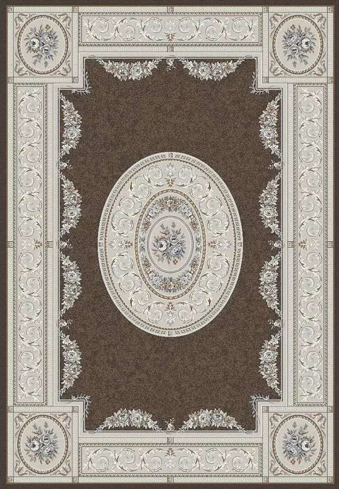 Dynamic Rugs Ancient Garden 57226-3295 Brown Cream Area Rug
