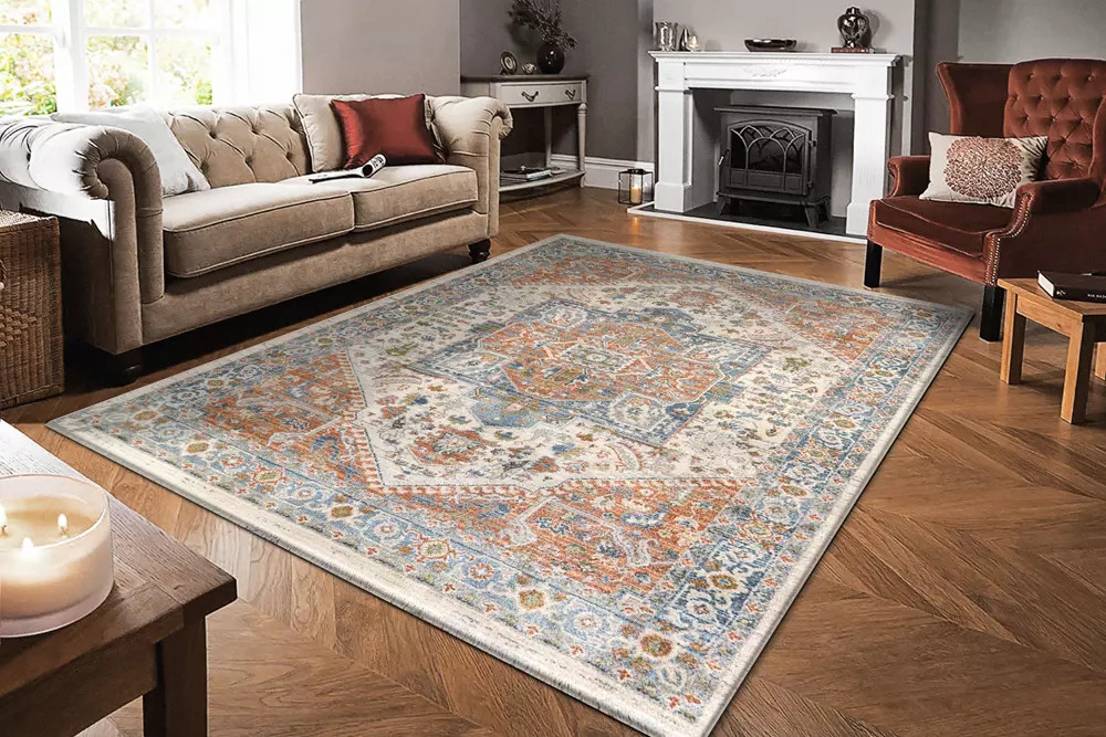 Dynamic Rugs Juno 6887-899 Beige Multi Area Rug Room Scene