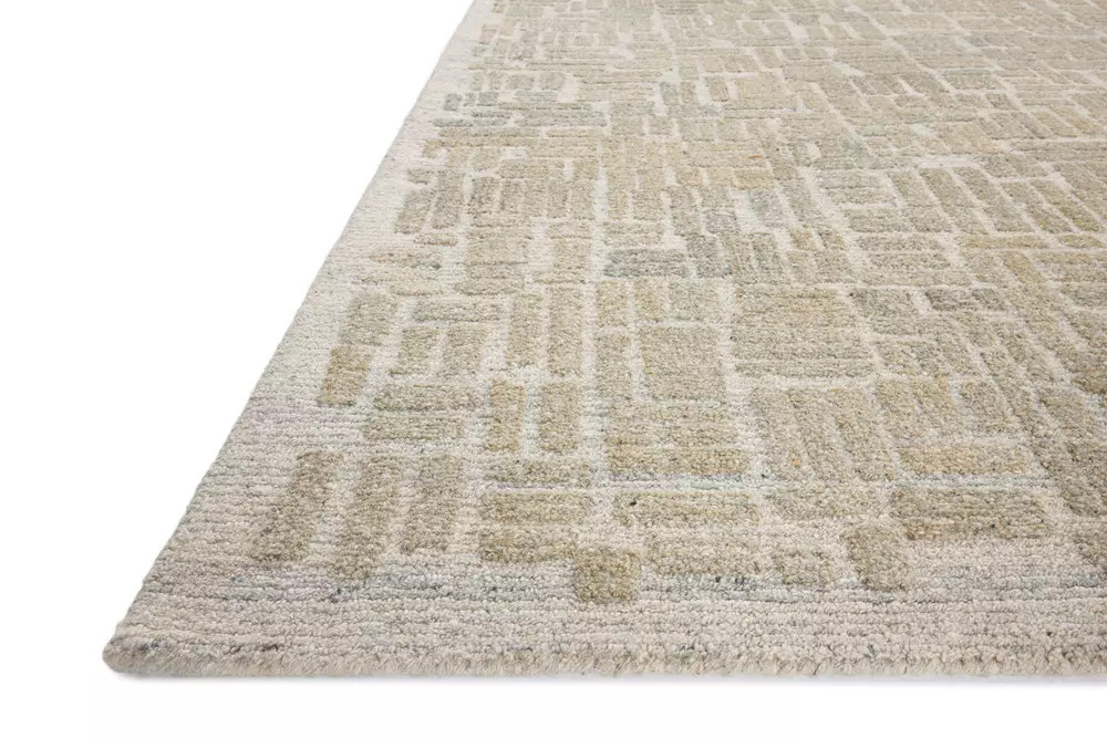 Loloi Elias ELA-01 Pebble Sage Area Rug on Angle